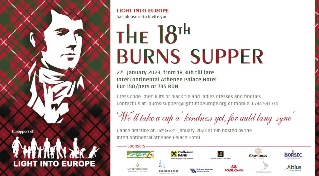18th Burns Supper invitation